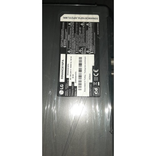 LG 55NANO816PA , PANELİ KIRIK SÖKÜLMEMİŞ TÜM PARÇALARI İLE BİRLİKTE ÇALIŞIR DURUMDA KAPALI KASA OLARAK SATILIKTIR. LG 55NANO816PA , PANELİ KIRIK SÖKÜLMEMİŞ TÜM PARÇALARI İLE BİRLİKTE ÇALIŞIR DURUMDA KAPALI KASA OLARAK SATILIKTIR.